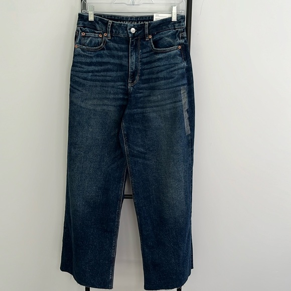 American Eagle Outfitters Denim - American Eagle Curvy Super High Rise Baggy Blue Women Jeans Size 28 / 6 New